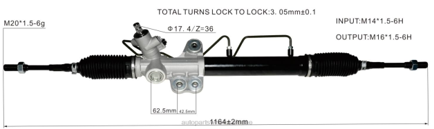 قطع غيار السيارات الجمله رف التوجيه المعزز 49200-3xa0a VDT62592 NISSAN