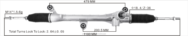 قطع غيار السيارات المستعملة الصجعة دبي رف التوجيه المعزز 53400-t7s-t01 53400-t7a-a03 VDT62538 HONDA