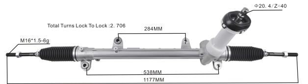 قطع غيار السيارات الجمله رف التوجيه المعزز 56500-d3100 56500-d7100 VDT62752 HYUNDAI/KIA
