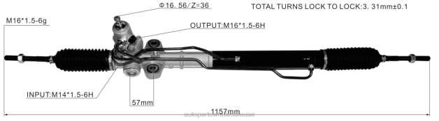 قطع غيار السيارات المستعملة الصجعة دبي رف التوجيه المعزز 57700-3j000 VDT62768 HYUNDAI/KIA